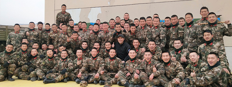 2019年为武警某部机动中队提供防卫格斗教学培训